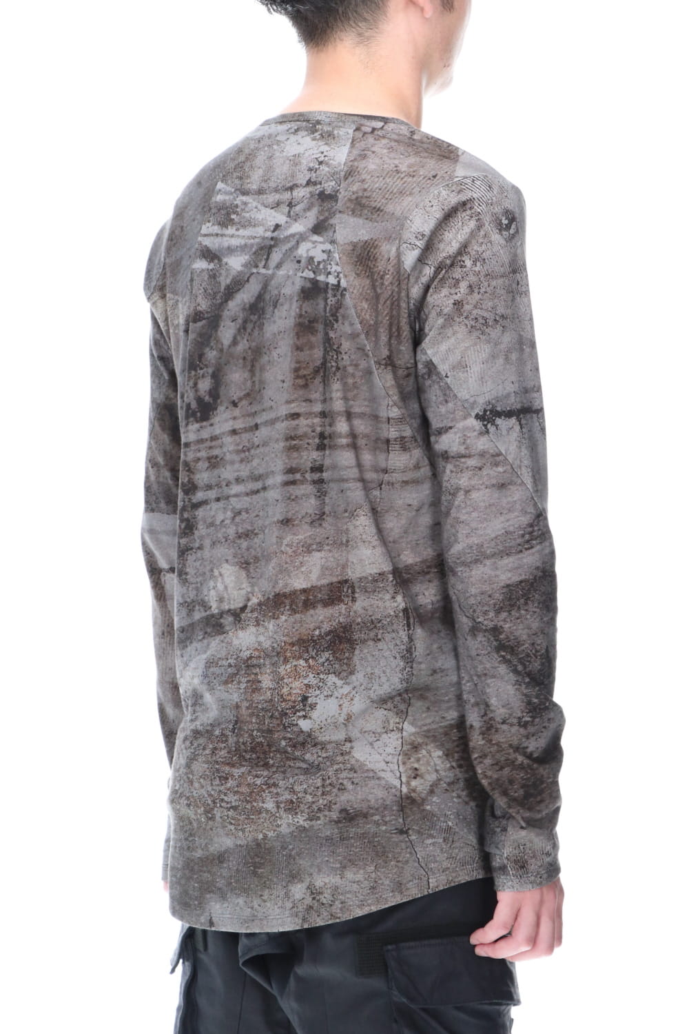 High Gauge Jersey Print Long Sleeve T-Shirt