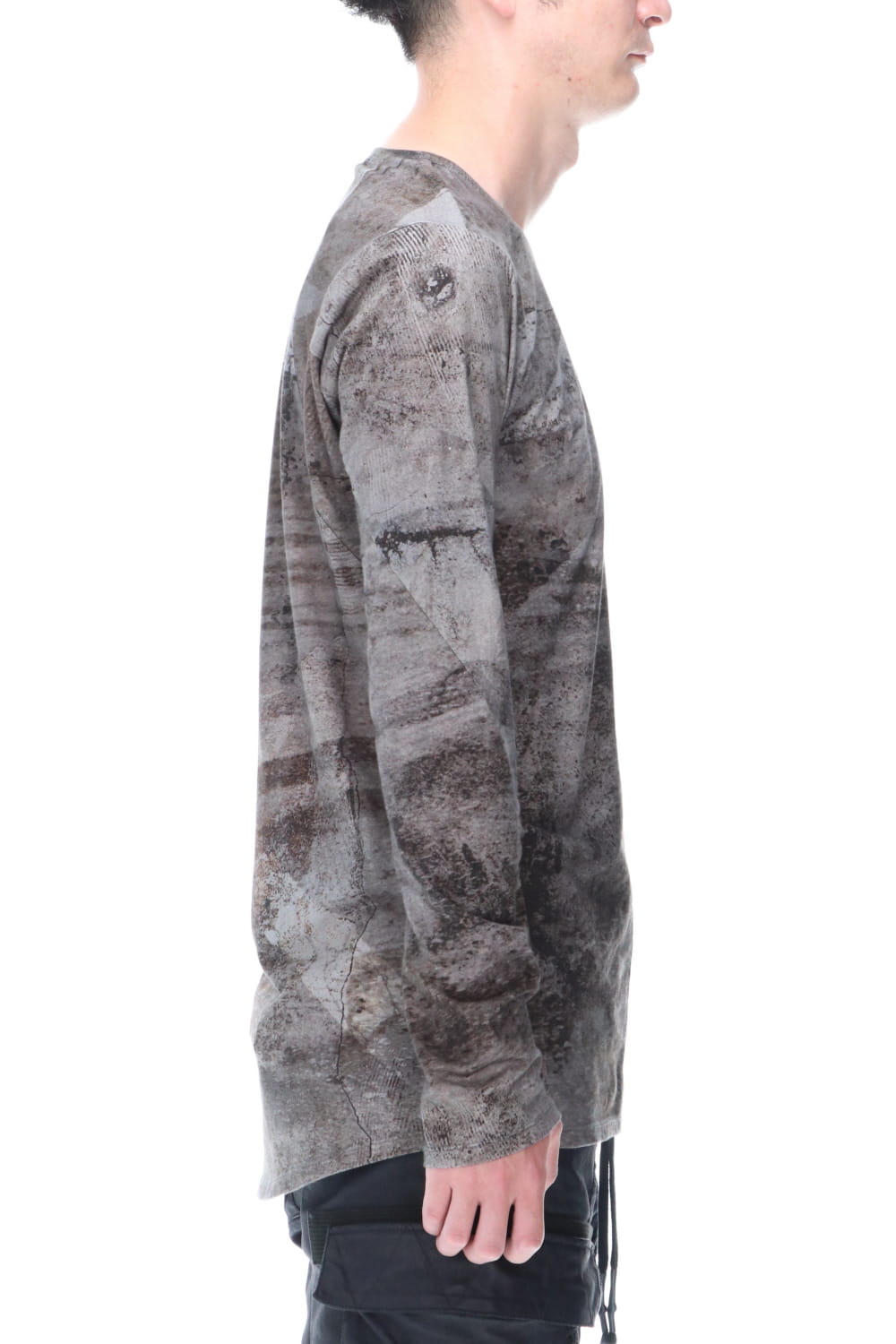 High Gauge Jersey Print Long Sleeve T-Shirt