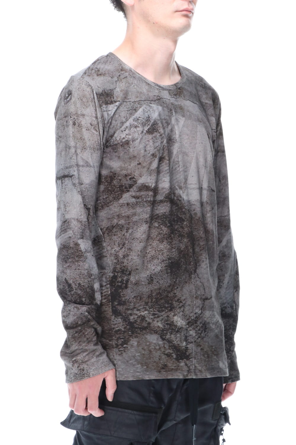 High Gauge Jersey Print Long Sleeve T-Shirt