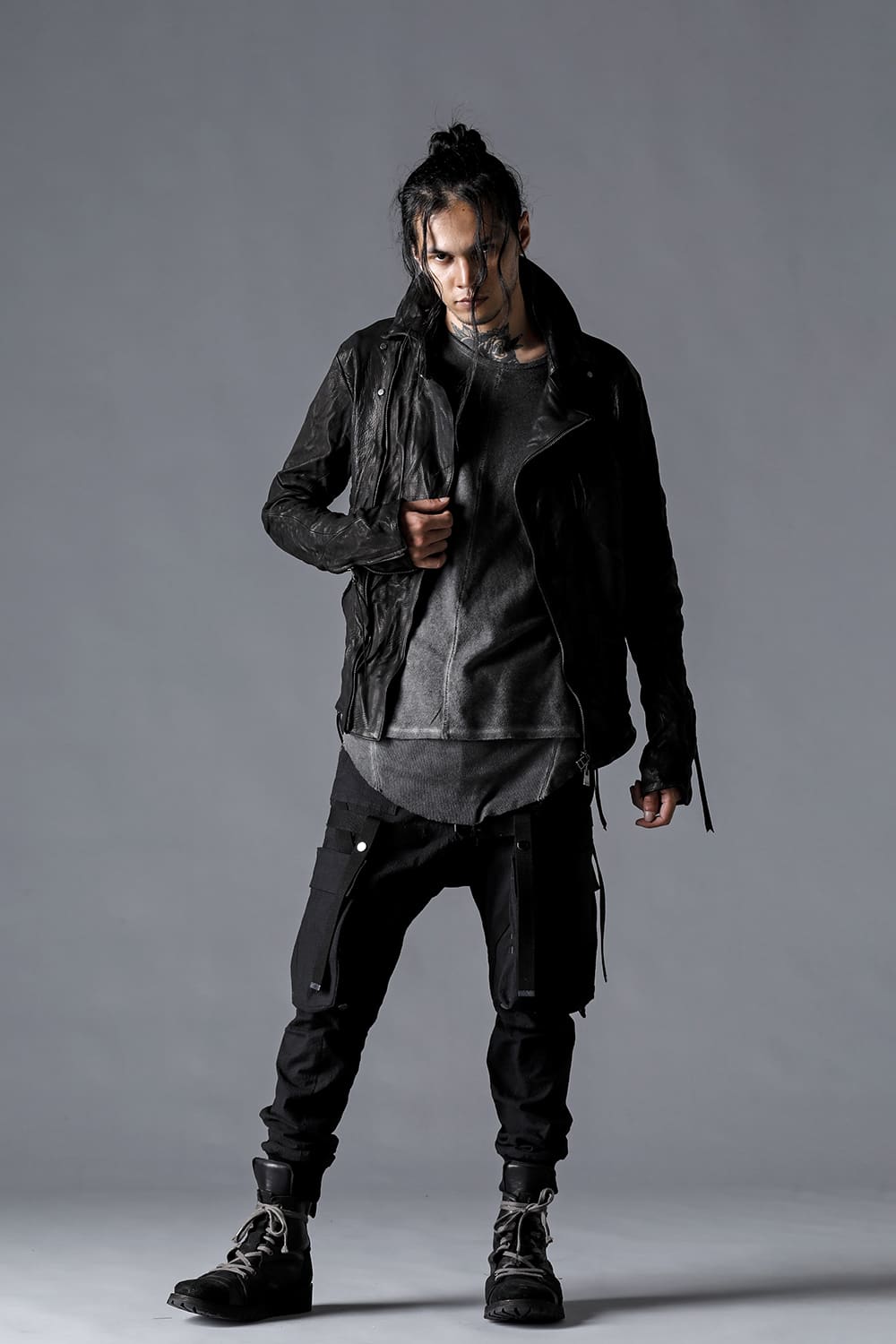 Low-Gauge Cotton Jersey Cold-Dyed Long Sleeve T-Shirt Brick