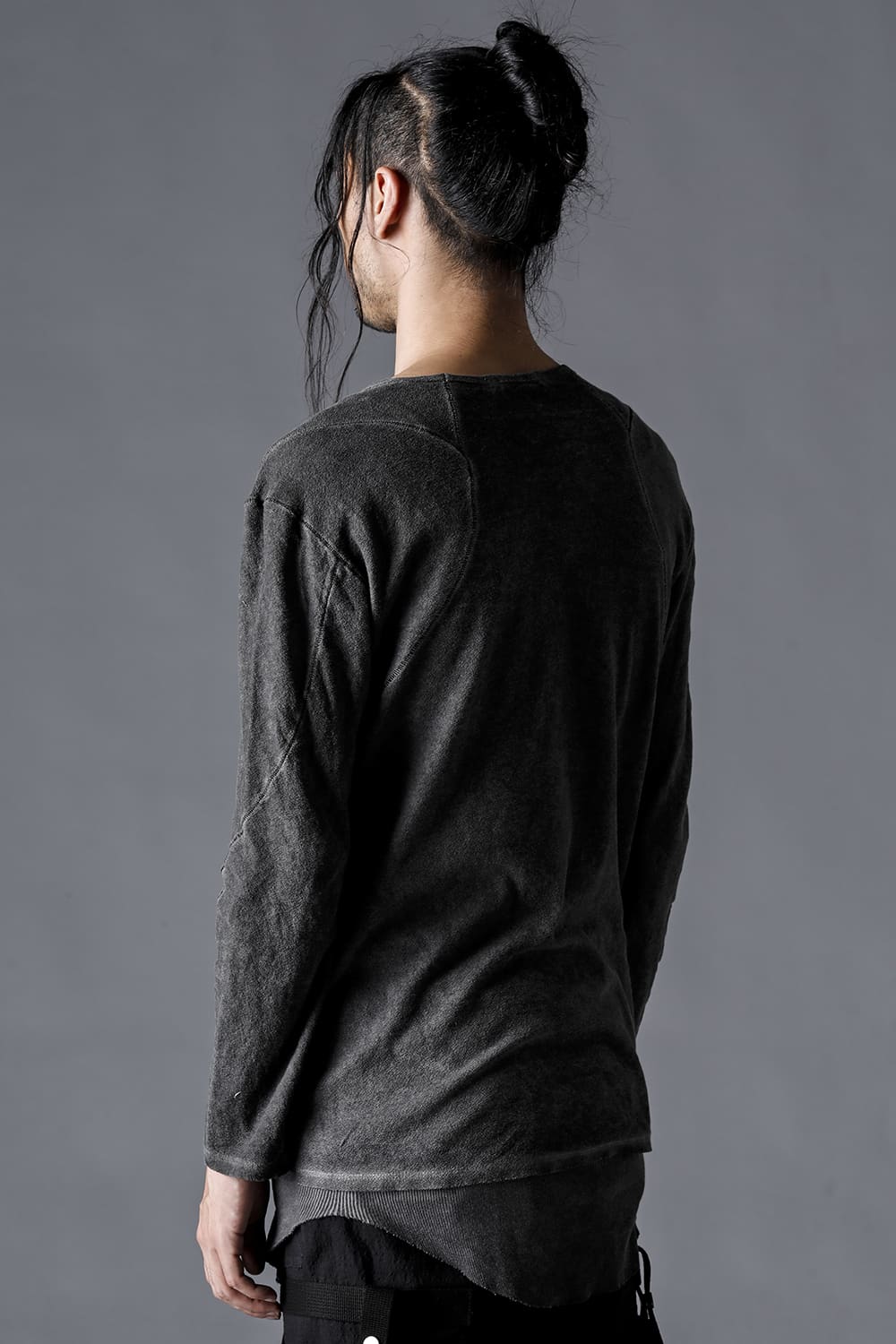 Low-Gauge Cotton Jersey Cold-Dyed Long Sleeve T-Shirt Brick