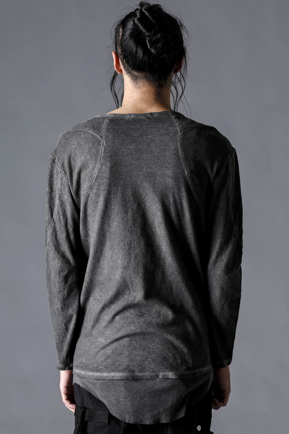 Low-Gauge Cotton Jersey Cold-Dyed Long Sleeve T-Shirt Brick