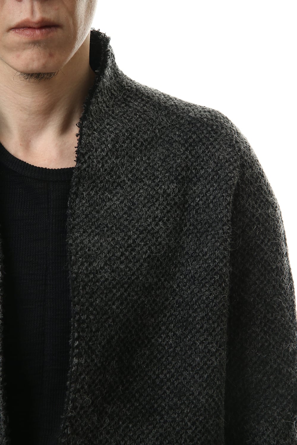 アイスランドウール 鹿の子カーディガン