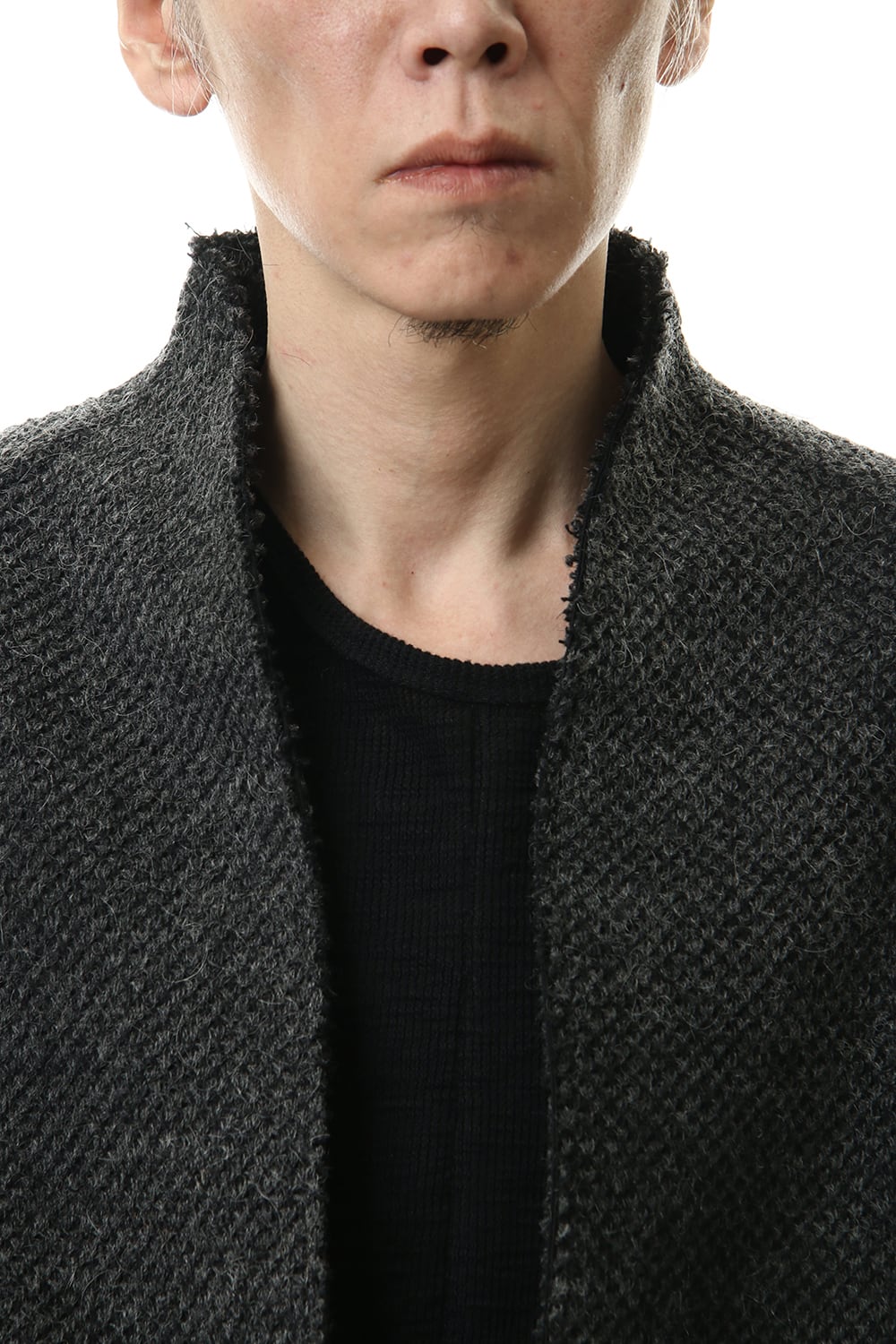 アイスランドウール 鹿の子カーディガン