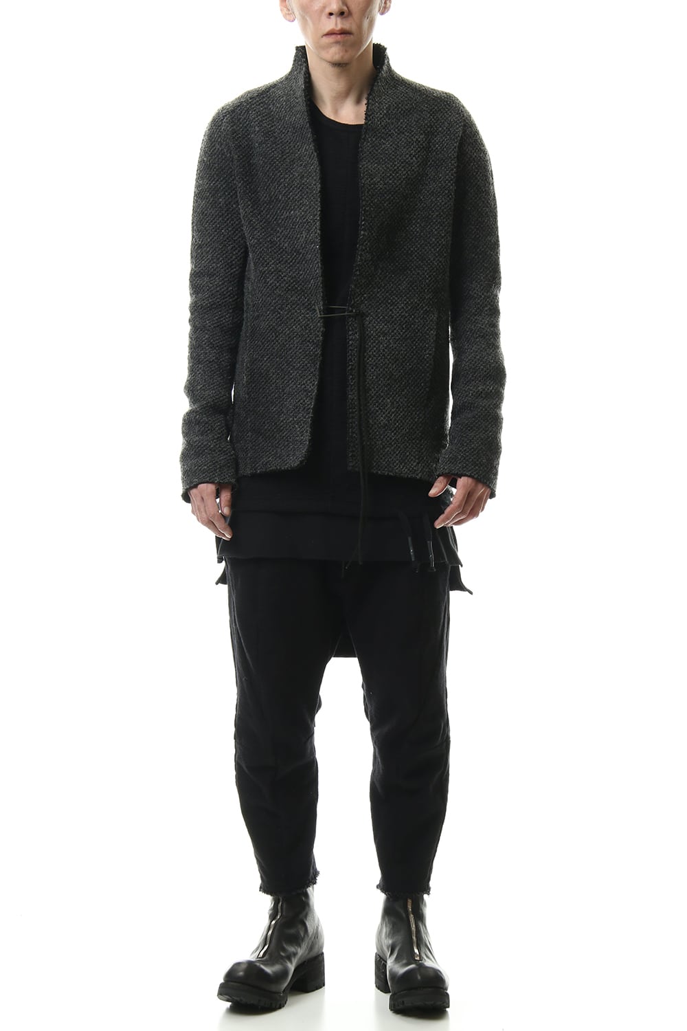 アイスランドウール 鹿の子カーディガン