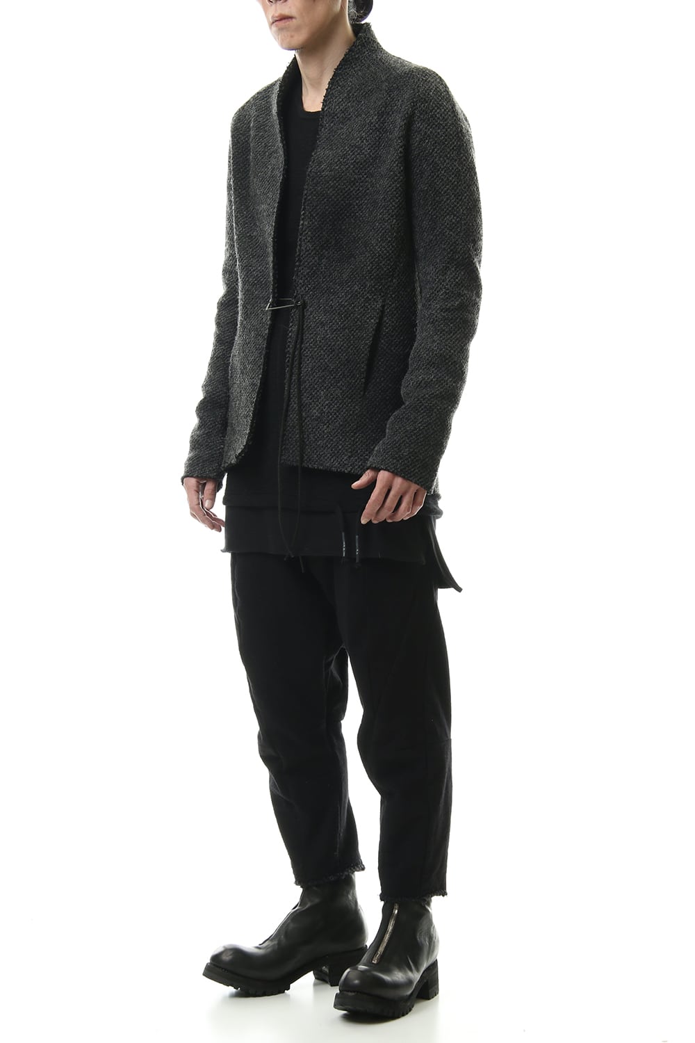 アイスランドウール 鹿の子カーディガン