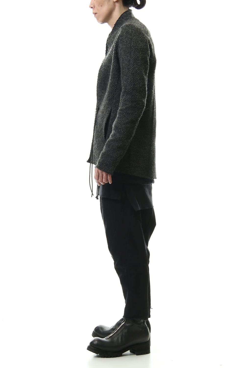 アイスランドウール 鹿の子カーディガン