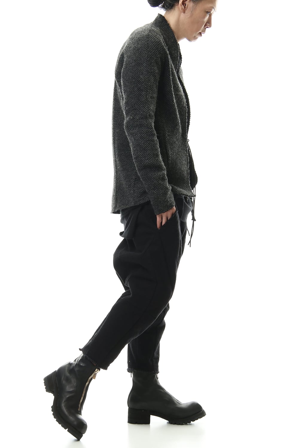 アイスランドウール 鹿の子カーディガン