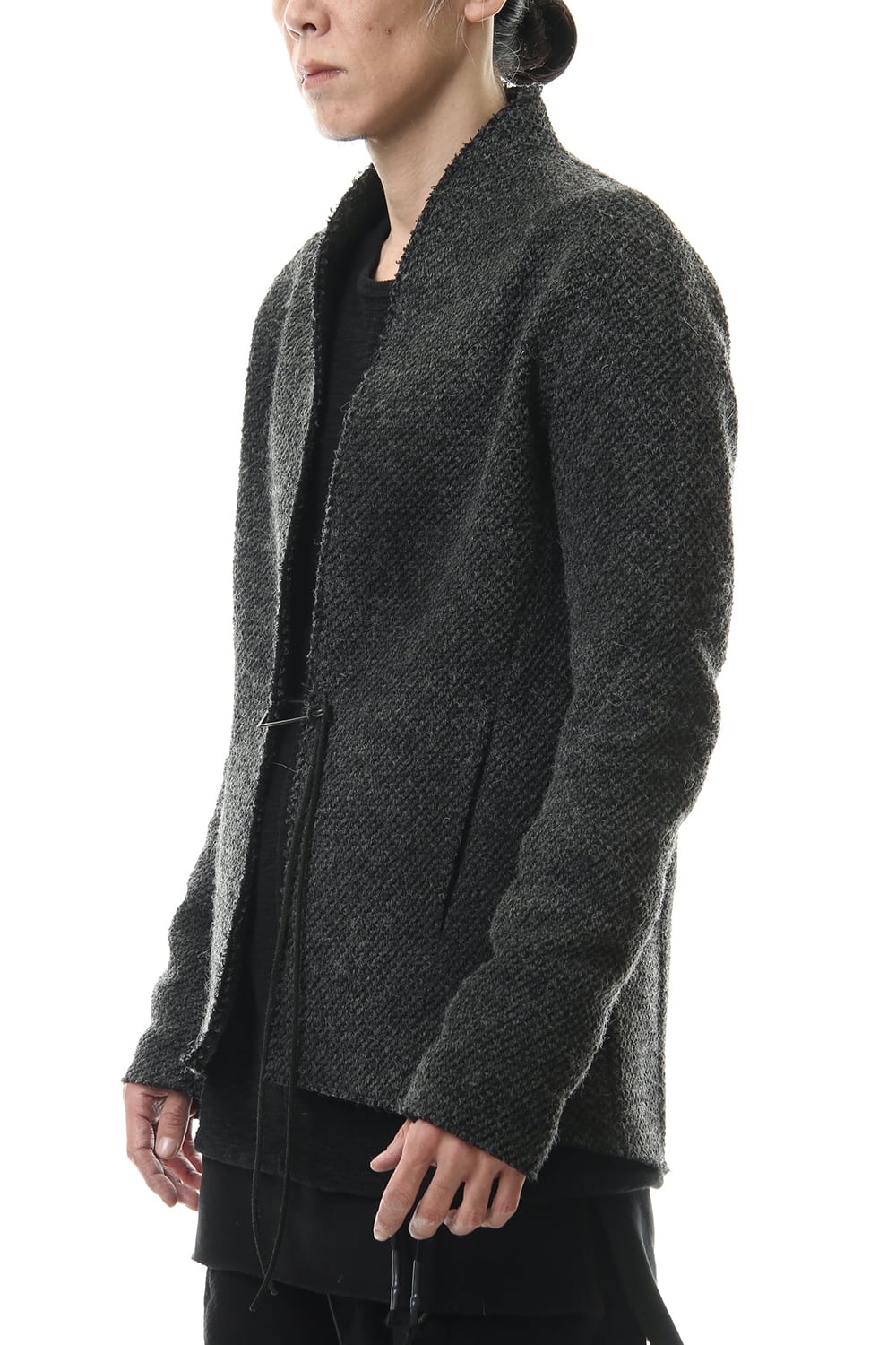 アイスランドウール 鹿の子カーディガン