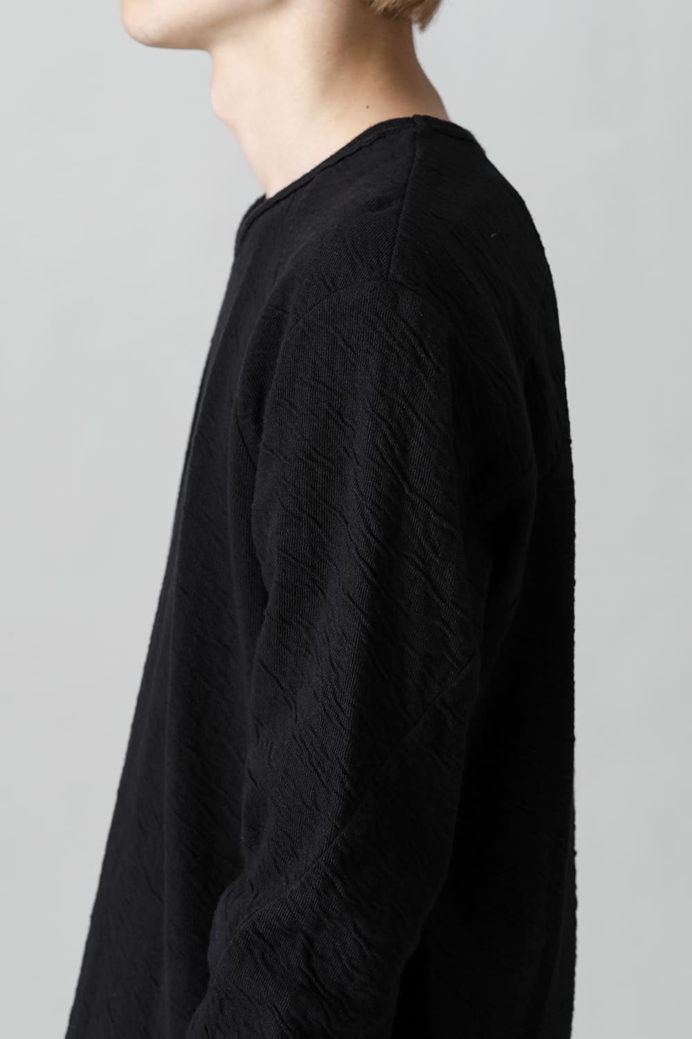 Wired Cotton x Wool Jersey Long Sleeve T-Shirt