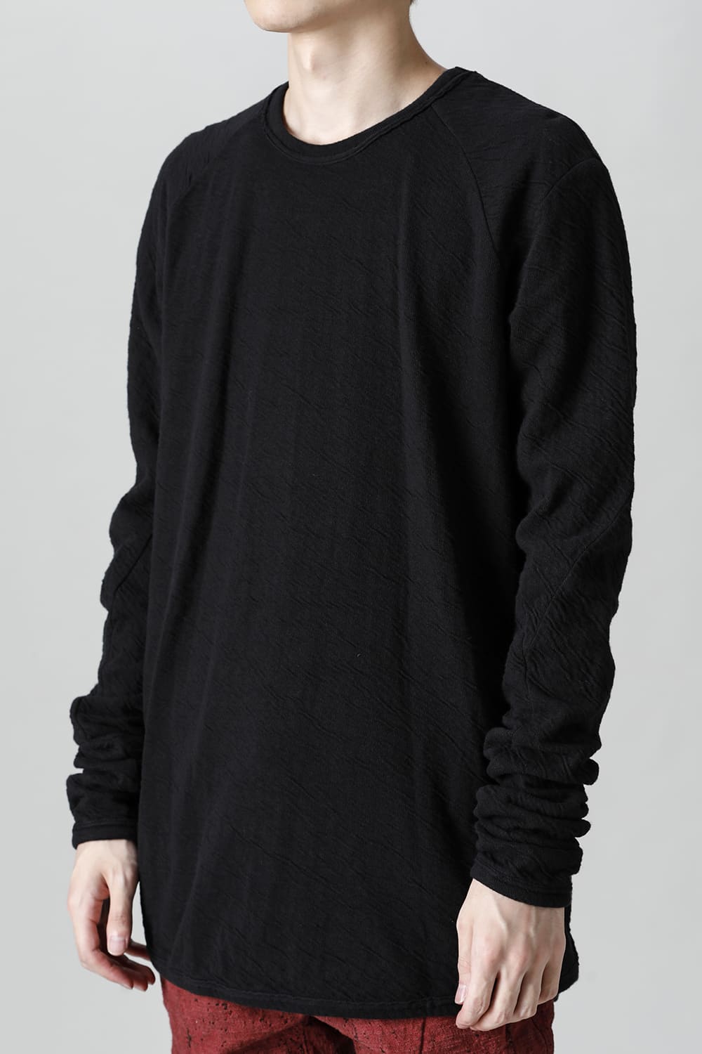 Wired Cotton x Wool Jersey Long Sleeve T-Shirt