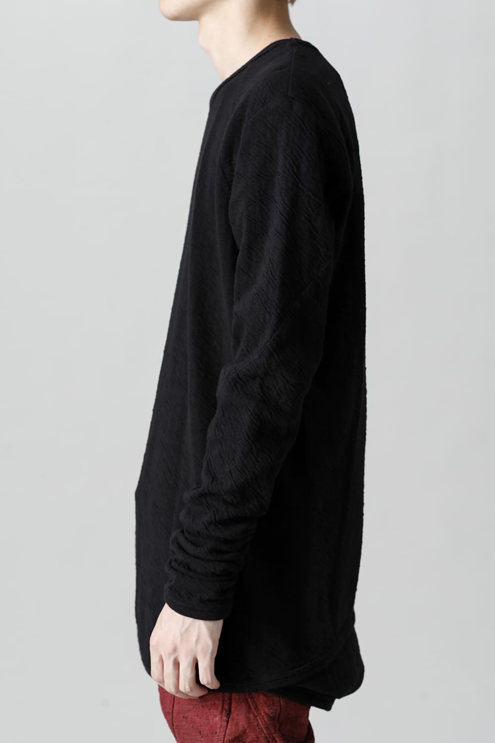 Wired Cotton x Wool Jersey Long Sleeve T-Shirt