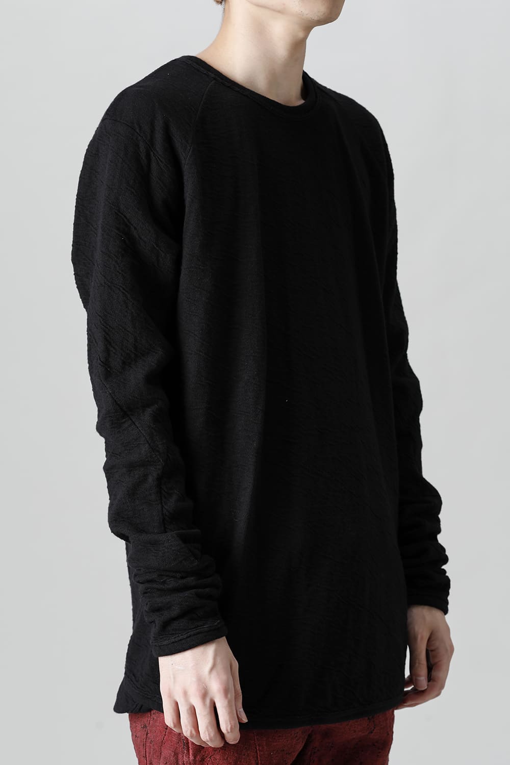 Wired Cotton x Wool Jersey Long Sleeve T-Shirt