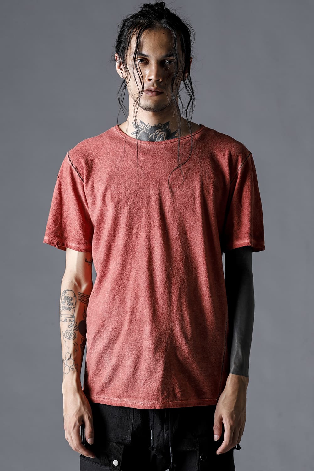 30/- Soft Cotton Jersey Cold Dye T-Shirt Brick