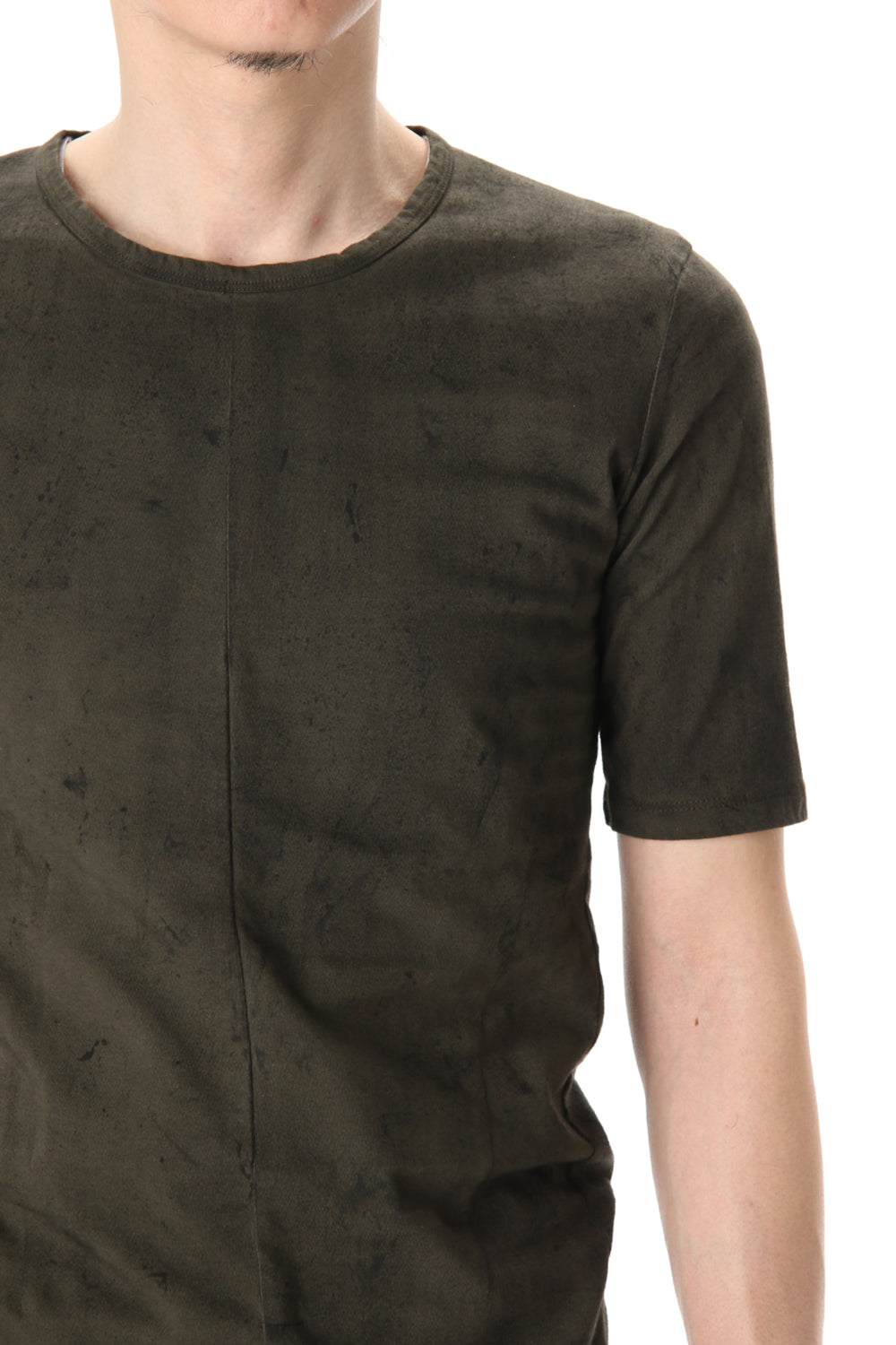 Stone Dye Half Sleeve T-Shirt