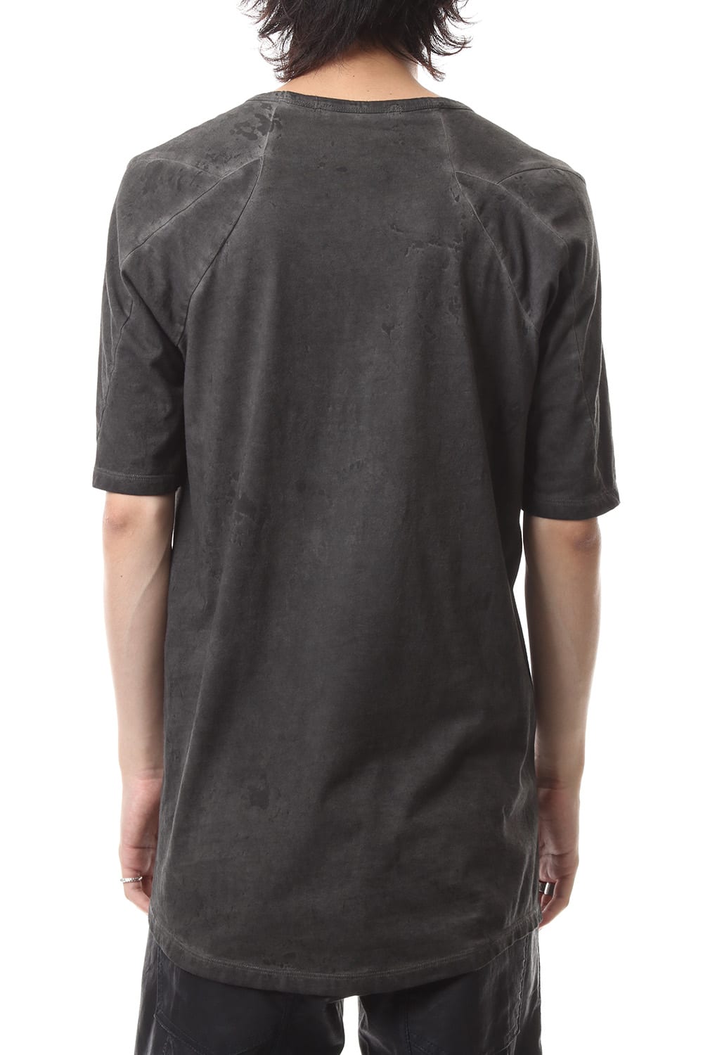 Stone Dye Half Sleeve T-Shirt