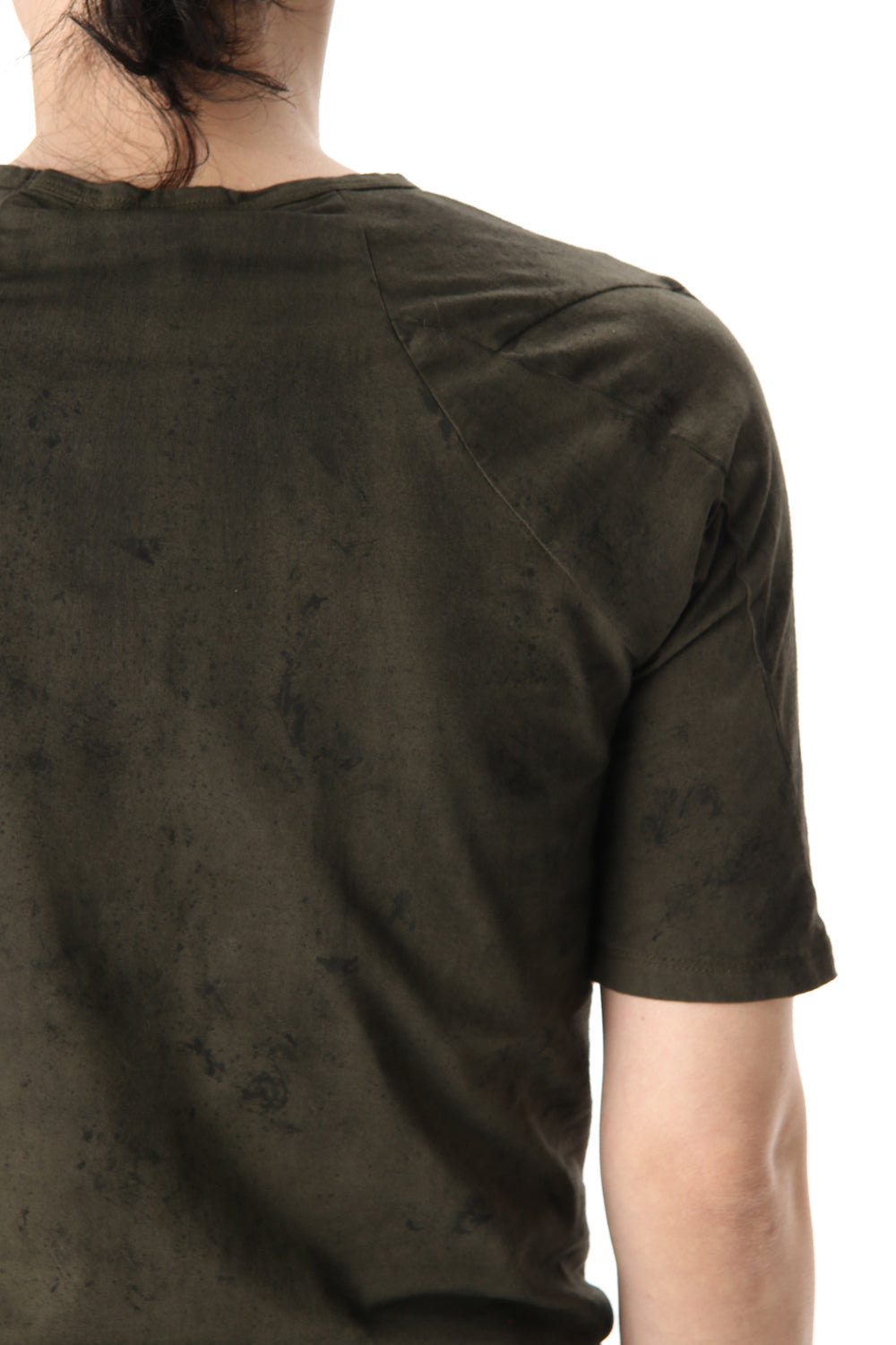 Stone Dye Half Sleeve T-Shirt