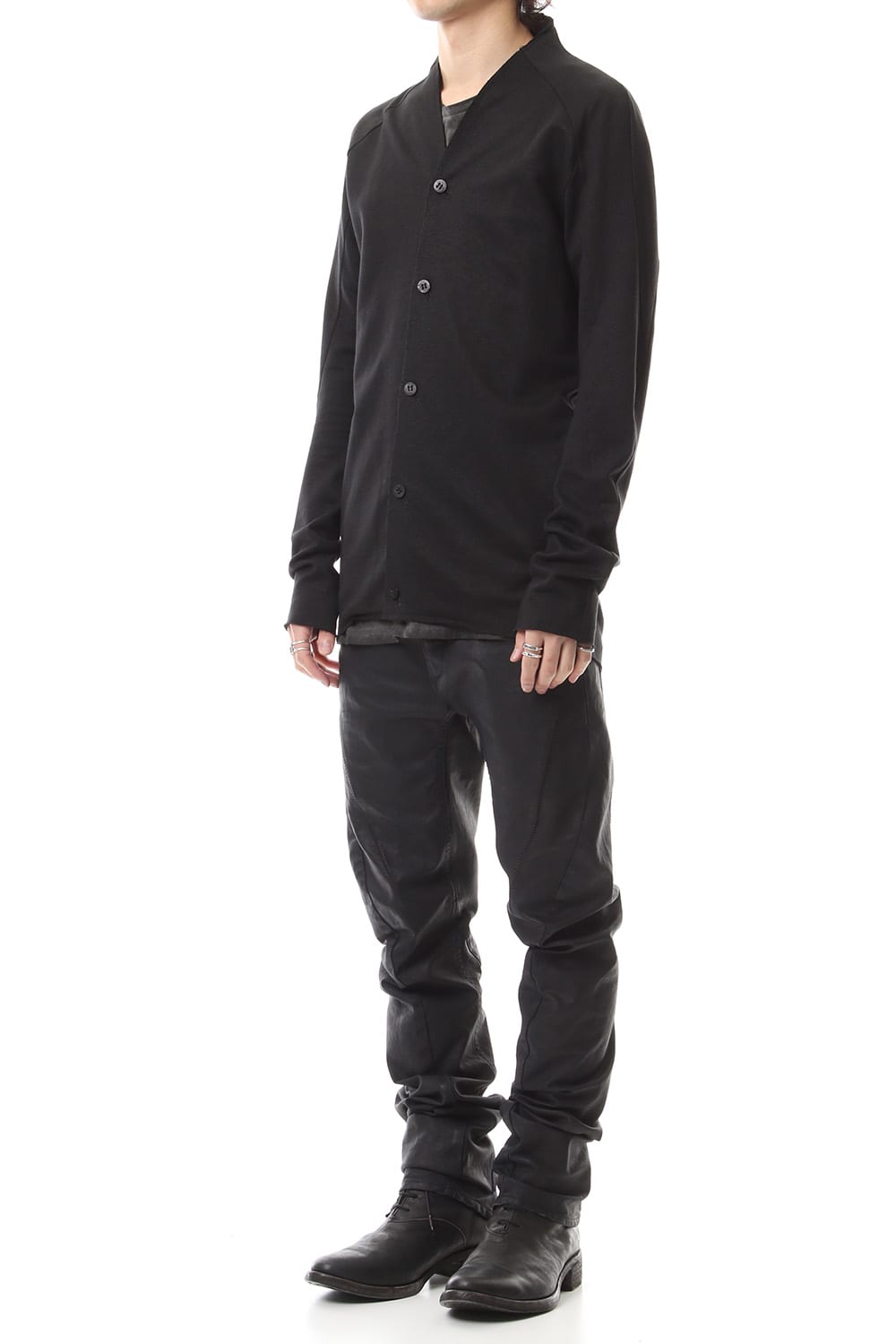 Linen x Cotton Double Face Jersey Cardigan