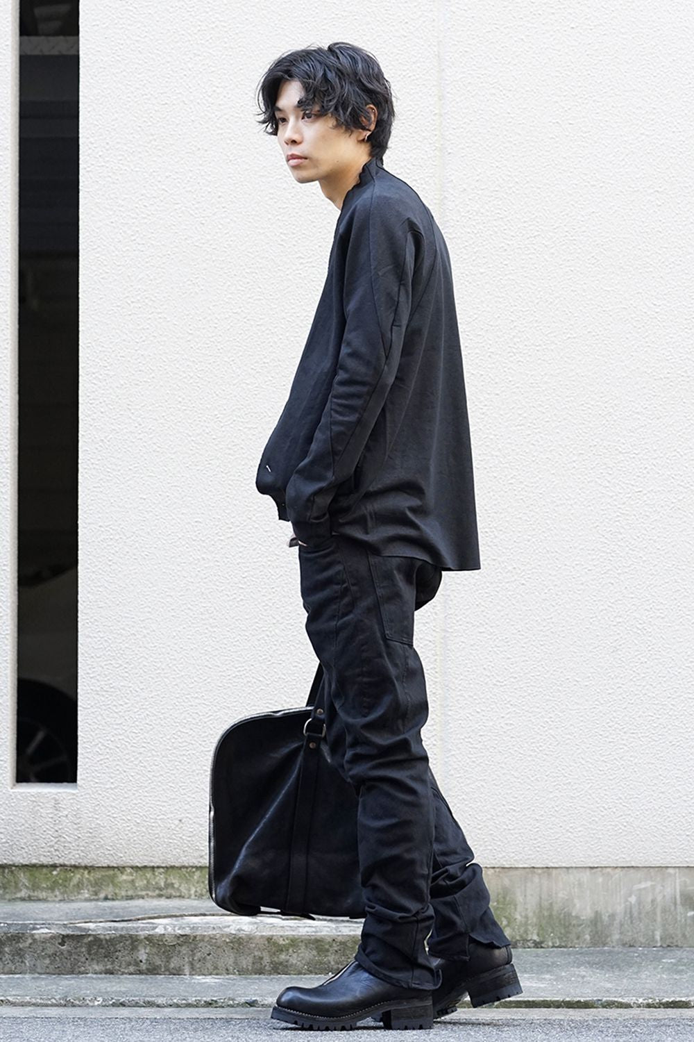 Linen x Cotton Double Face Jersey Cardigan