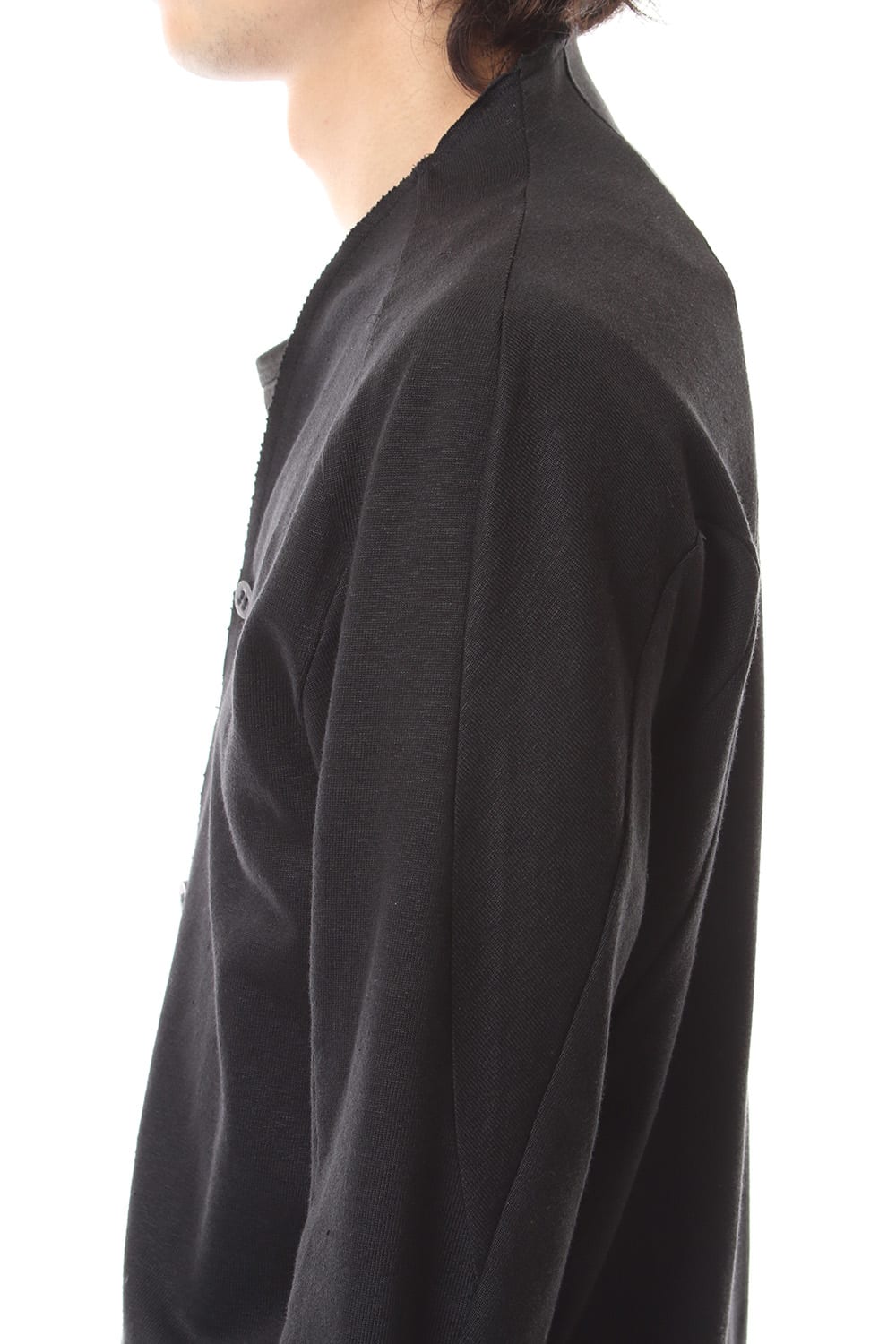 Linen x Cotton Double Face Jersey Cardigan