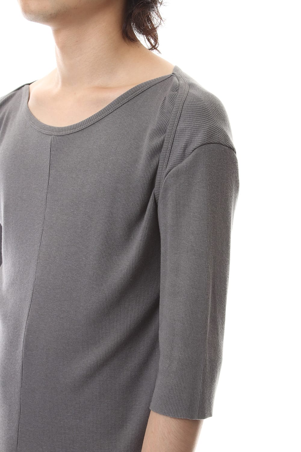 Cotton Modal Slit Neck Half Sleeve T-Shirt