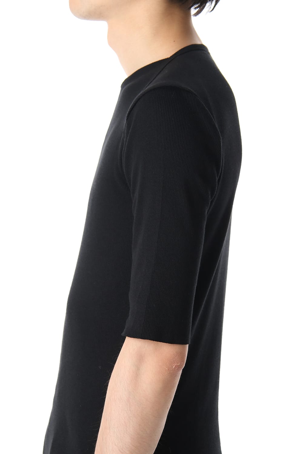 Cotton Modal Slit Neck Half Sleeve T-Shirt