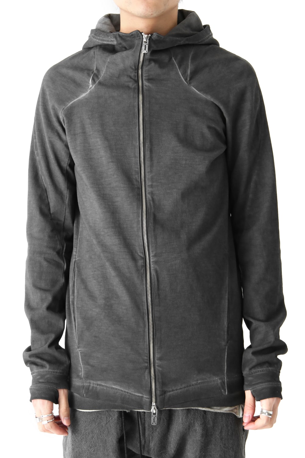 Dense Plain Stitch Cold Dye Parka