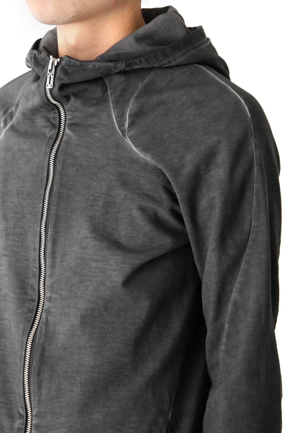 Dense Plain Stitch Cold Dye Parka