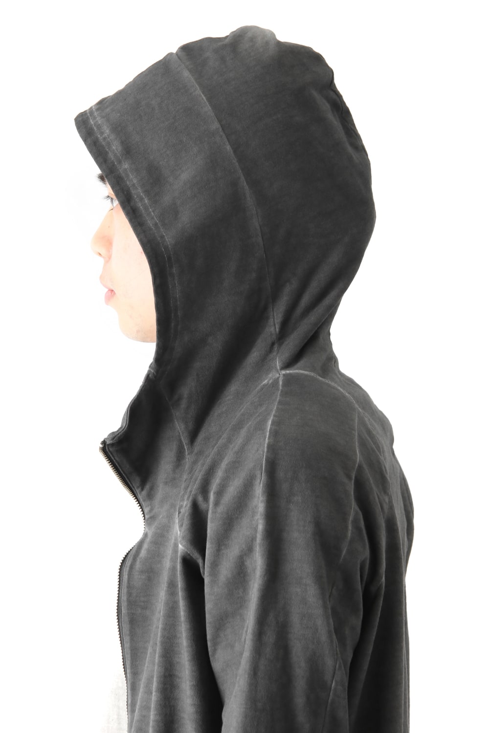 Dense Plain Stitch Cold Dye Parka