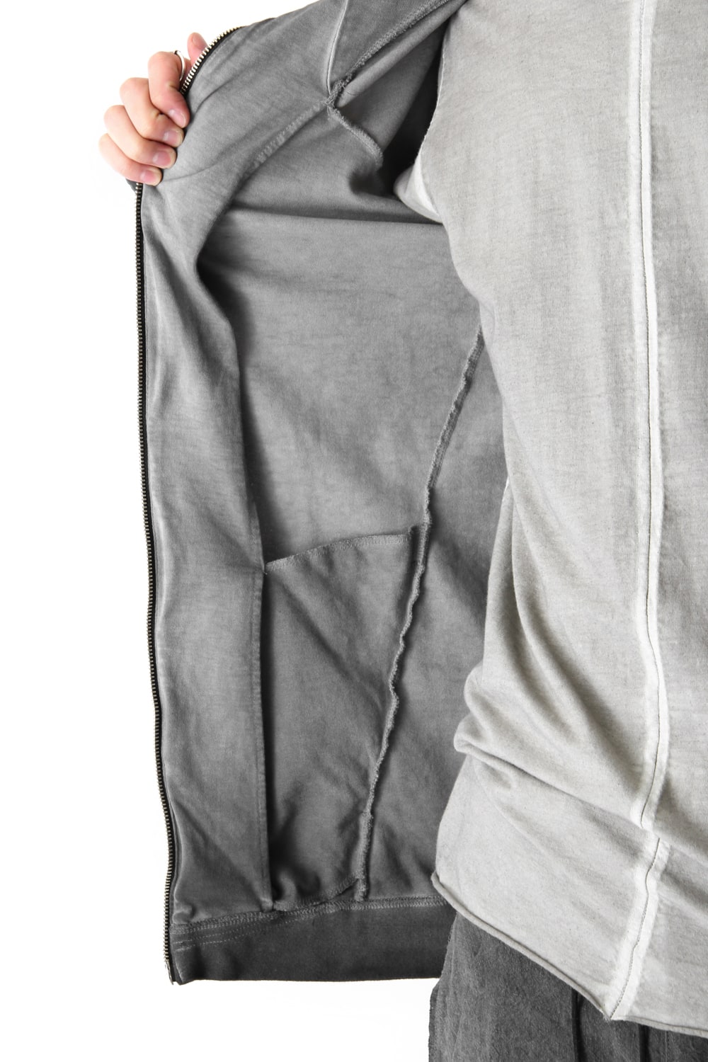 Dense Plain Stitch Cold Dye Parka