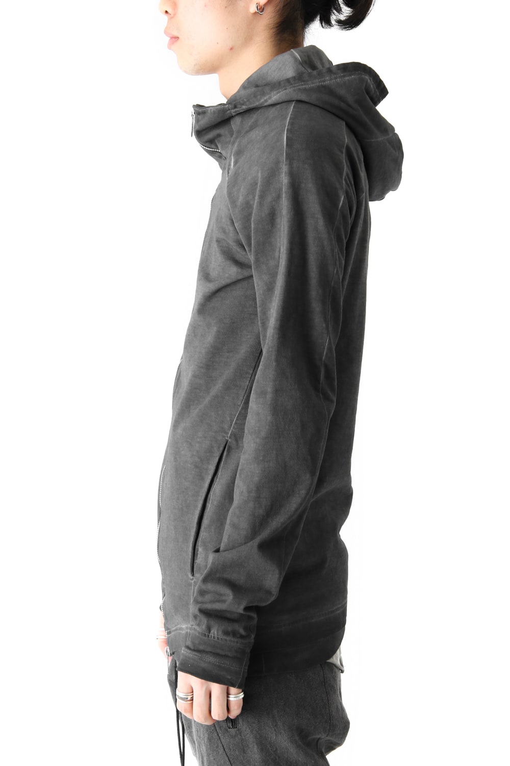 Dense Plain Stitch Cold Dye Parka