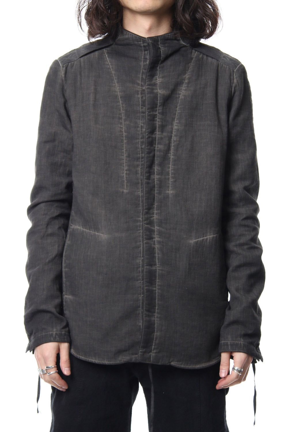 Double weave twill cold dyed shirt Jacket