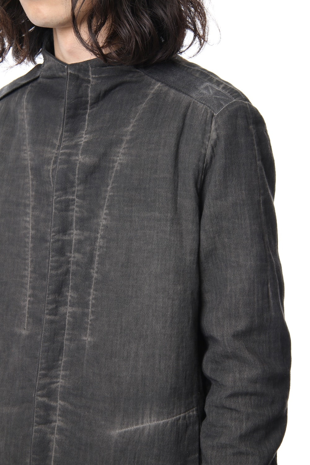 Double weave twill cold dyed shirt Jacket