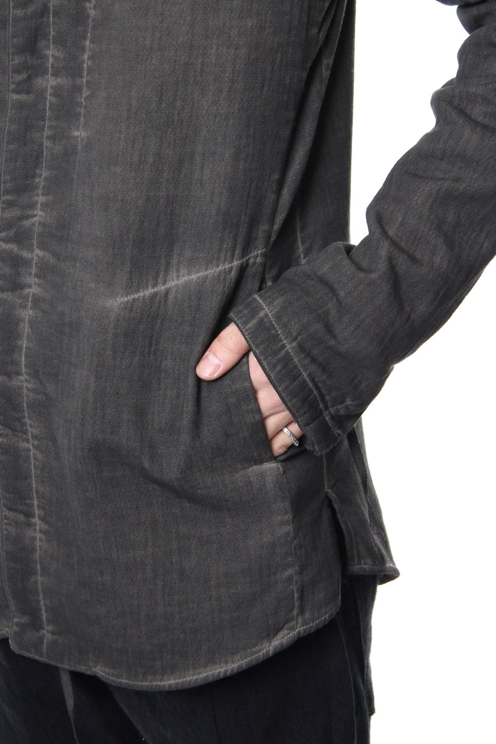 Double weave twill cold dyed shirt Jacket