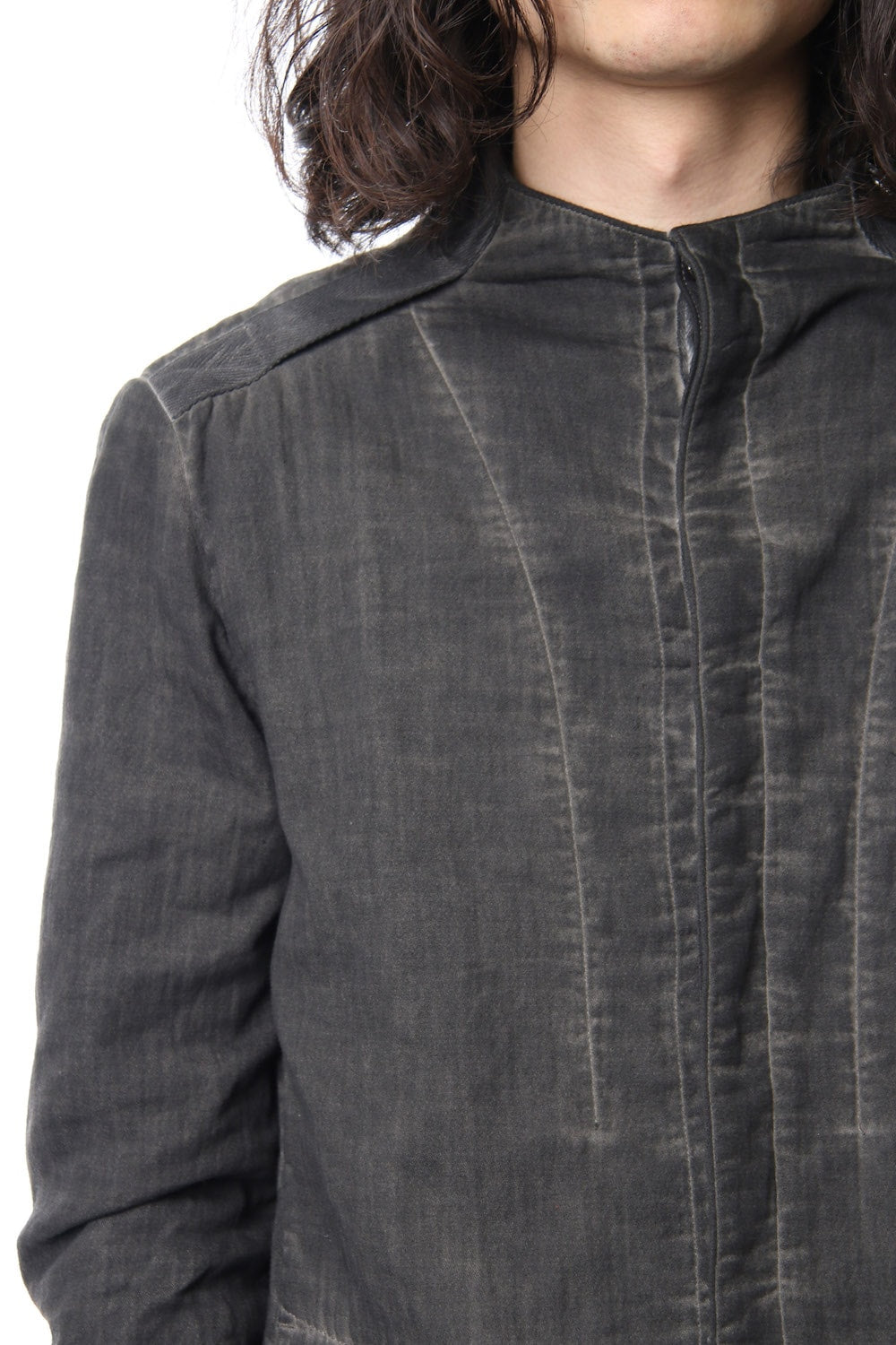 Double weave twill cold dyed shirt Jacket