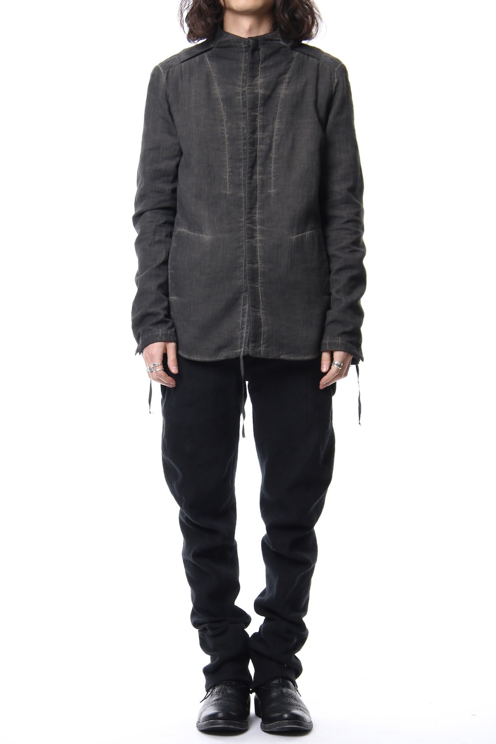 Double weave twill cold dyed shirt Jacket