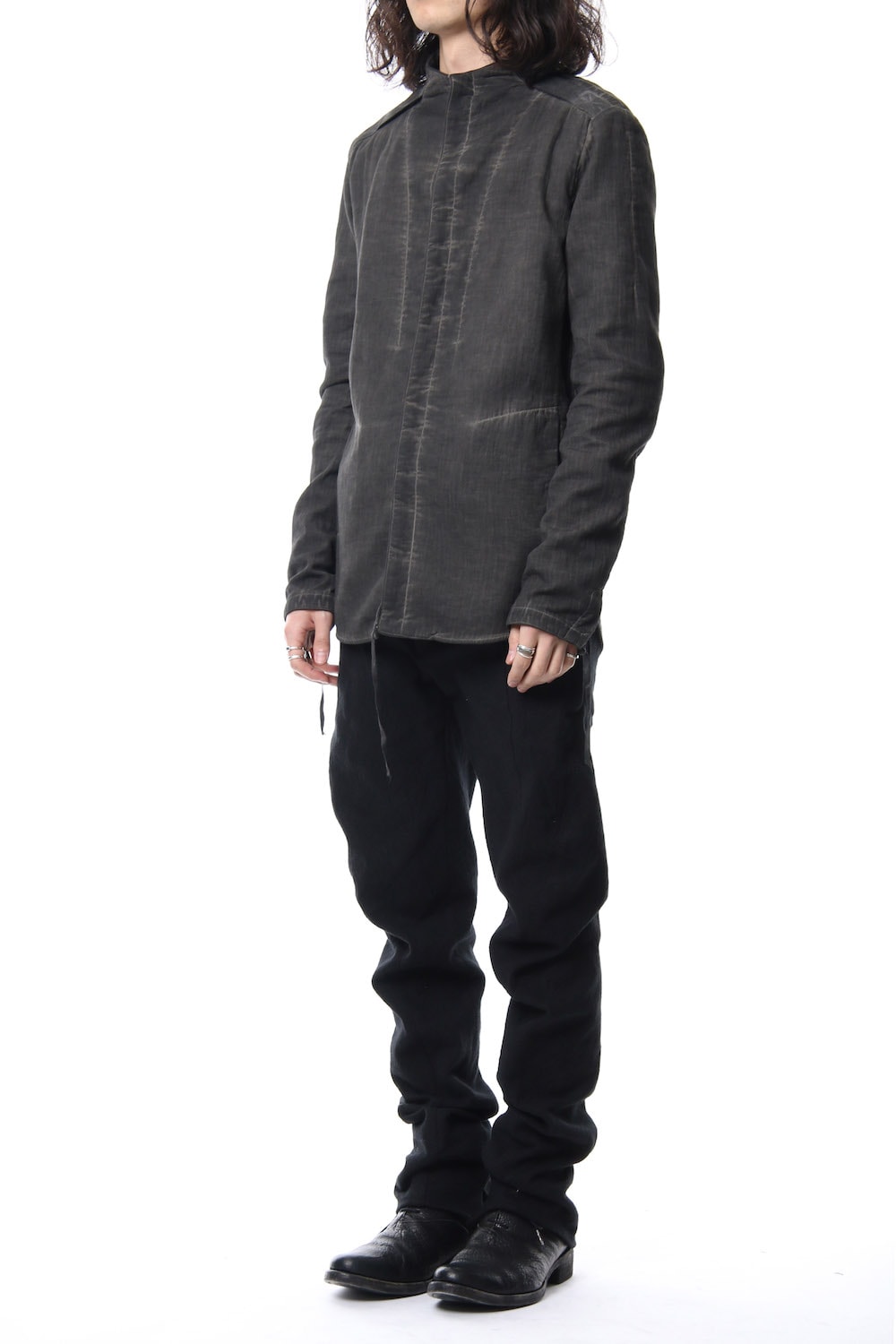 Double weave twill cold dyed shirt Jacket