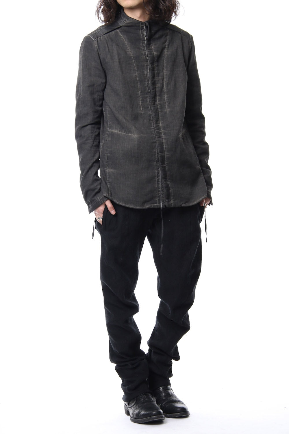 Double weave twill cold dyed shirt Jacket