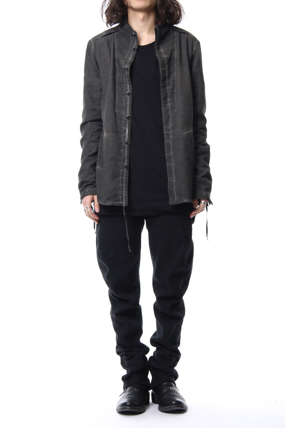 Double weave twill cold dyed shirt Jacket