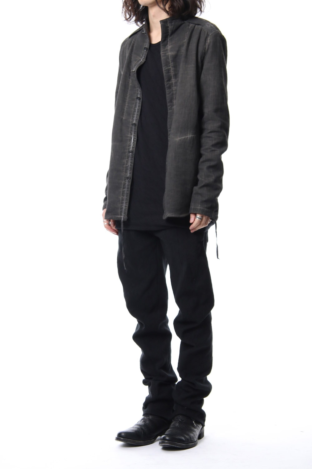 Double weave twill cold dyed shirt Jacket