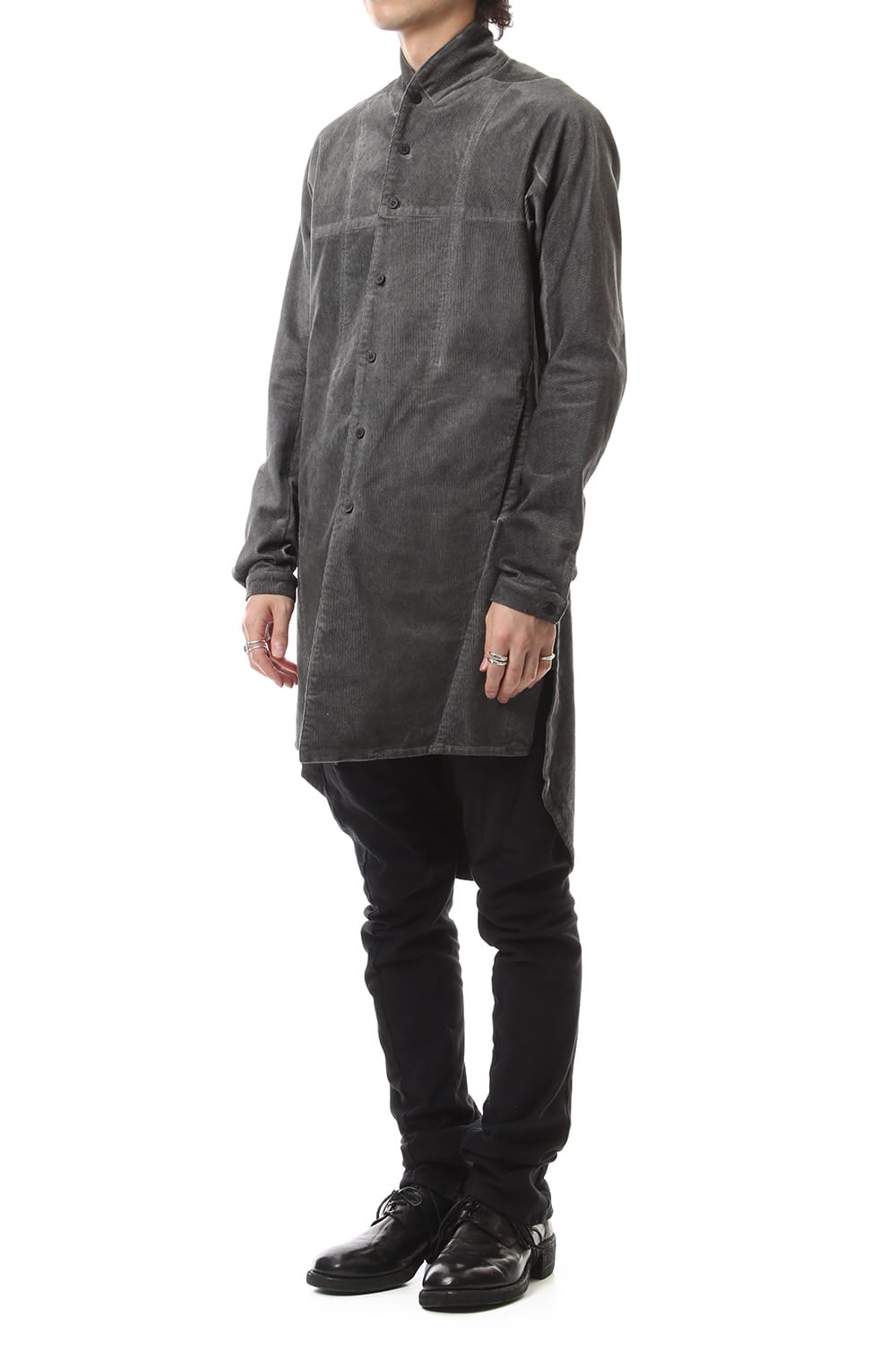 Stretch corduroy Cold dyed Long shirts - ST102-0019A