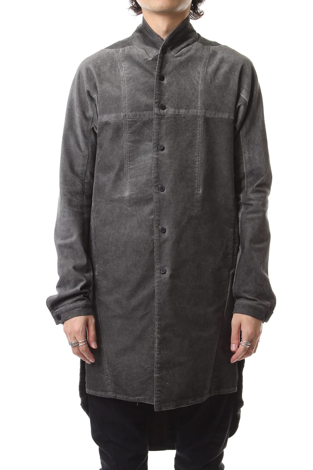 Stretch corduroy Cold dyed Long shirts - ST102-0019A