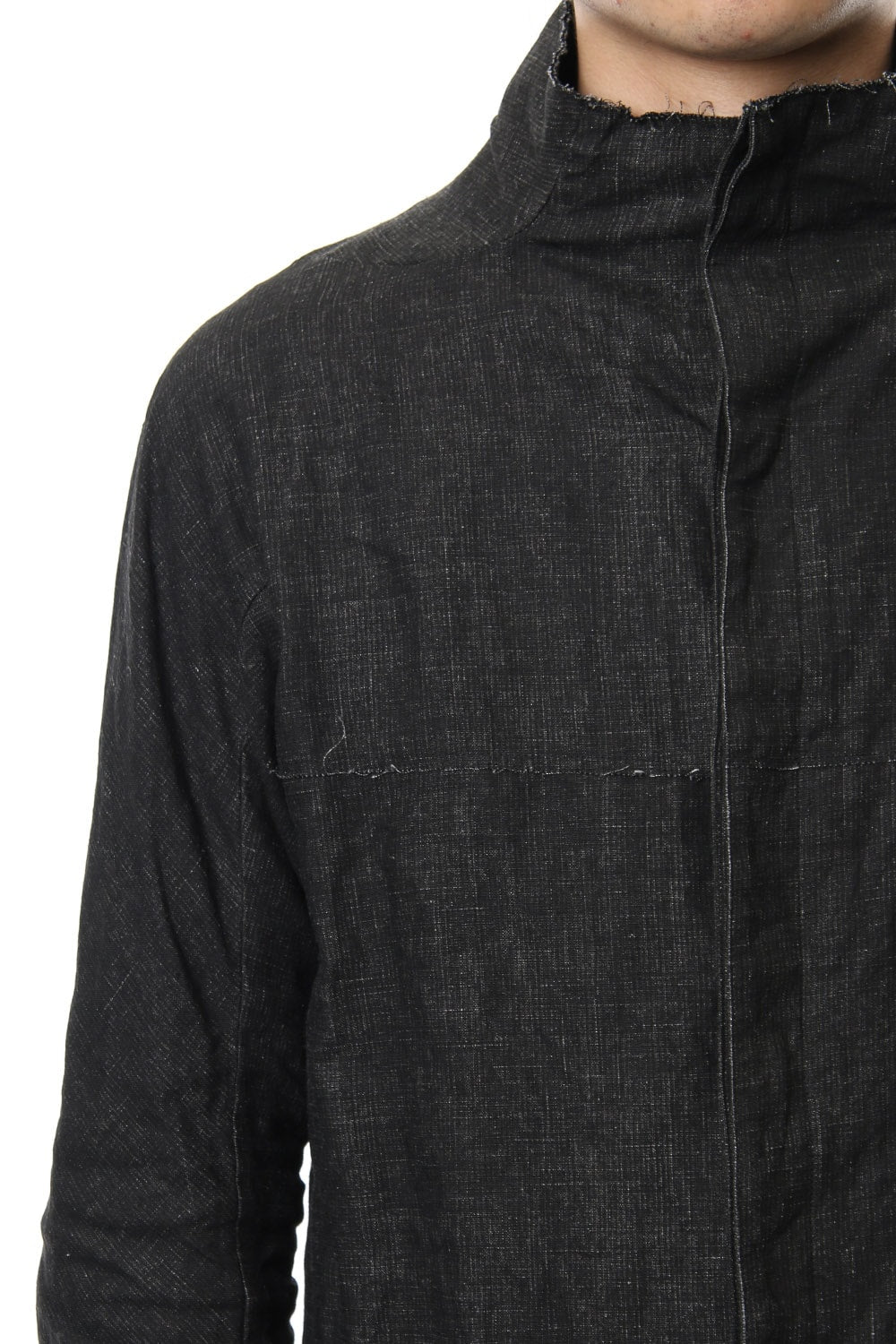 Ink coated linen shirt