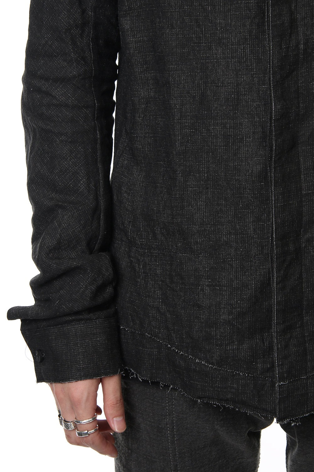 Ink coated linen shirt