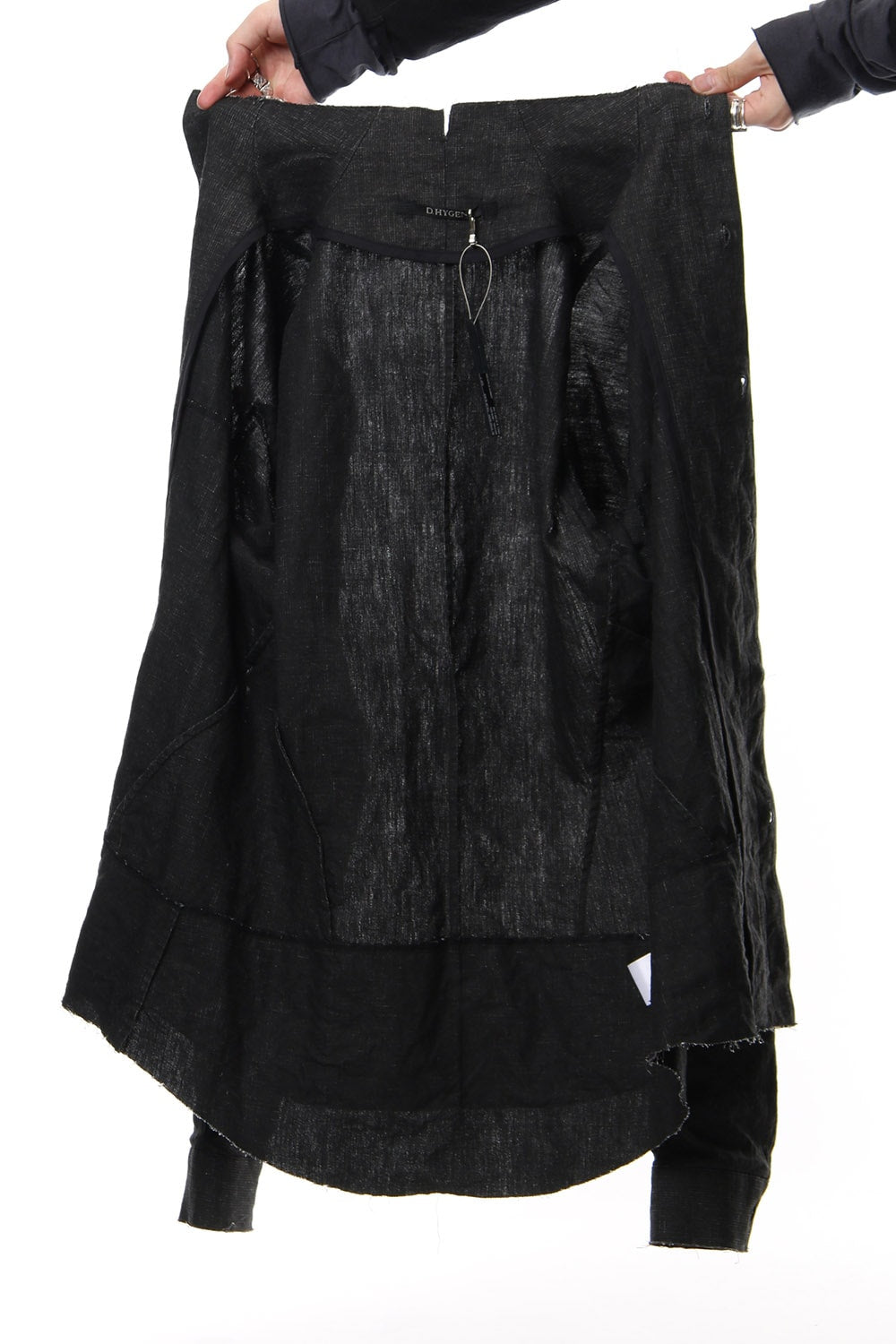 Ink coated linen shirt