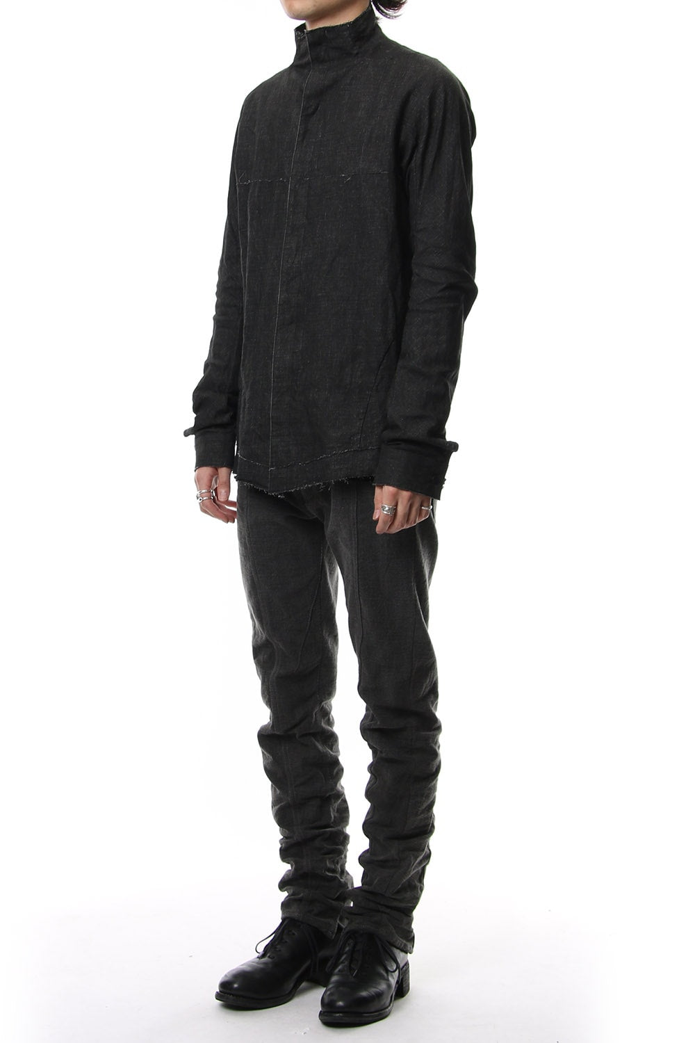 Ink coated linen shirt