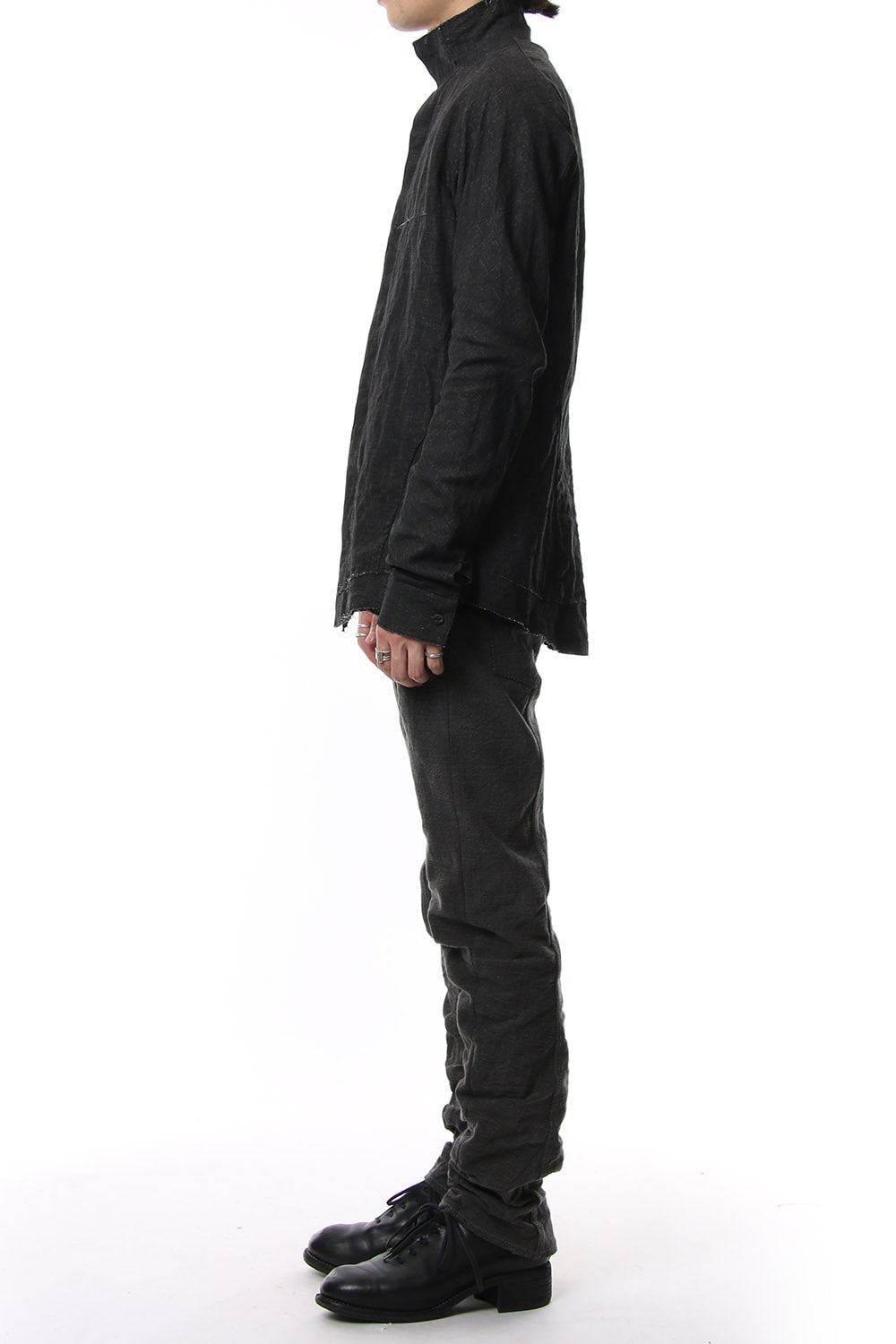 Ink coated linen shirt