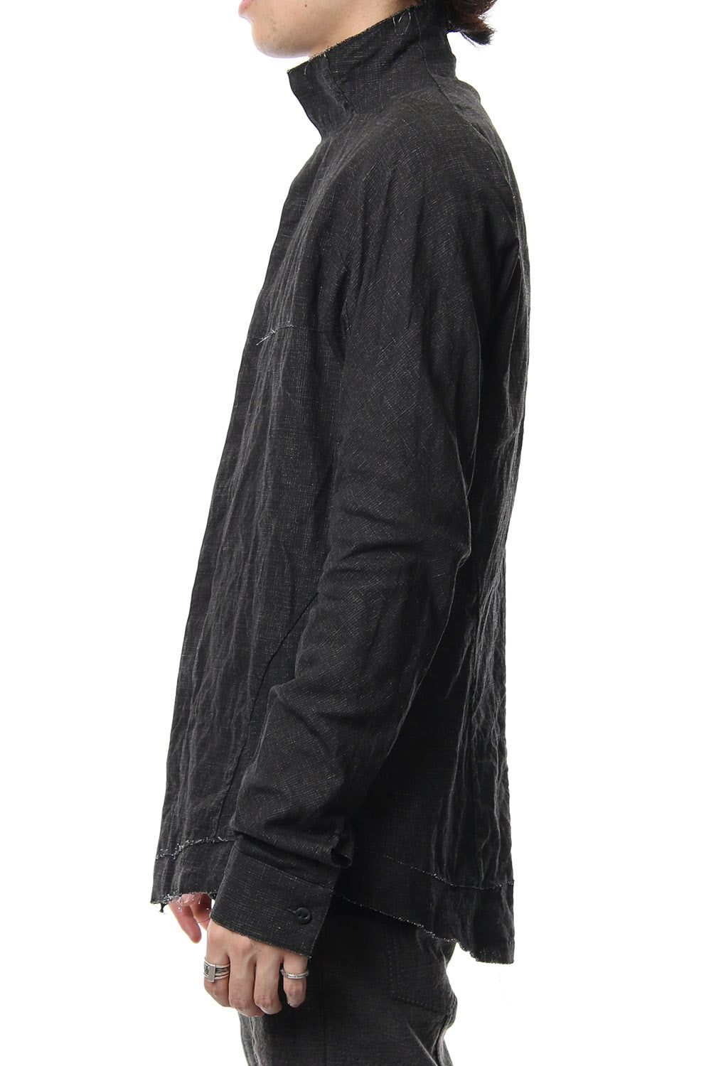 Ink coated linen shirt