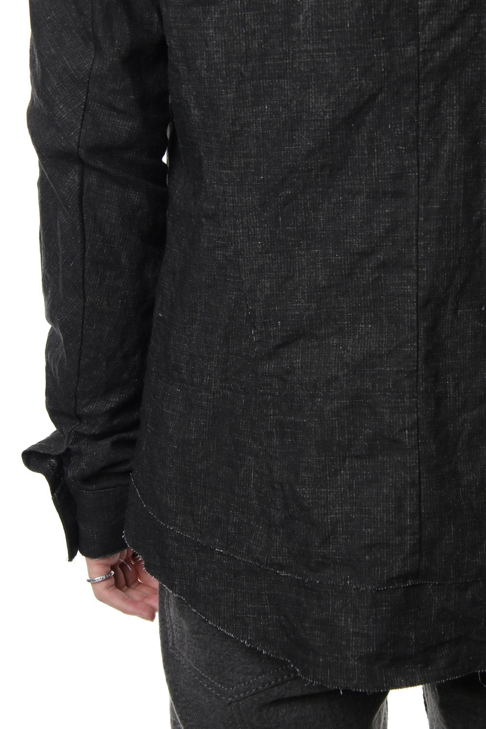 Ink coated linen shirt