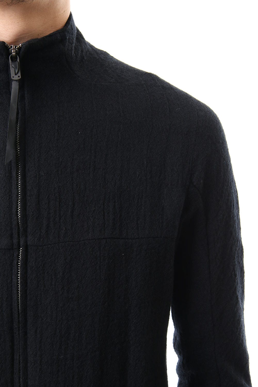 Wool jacquard Zip shirts - ST102-0029A